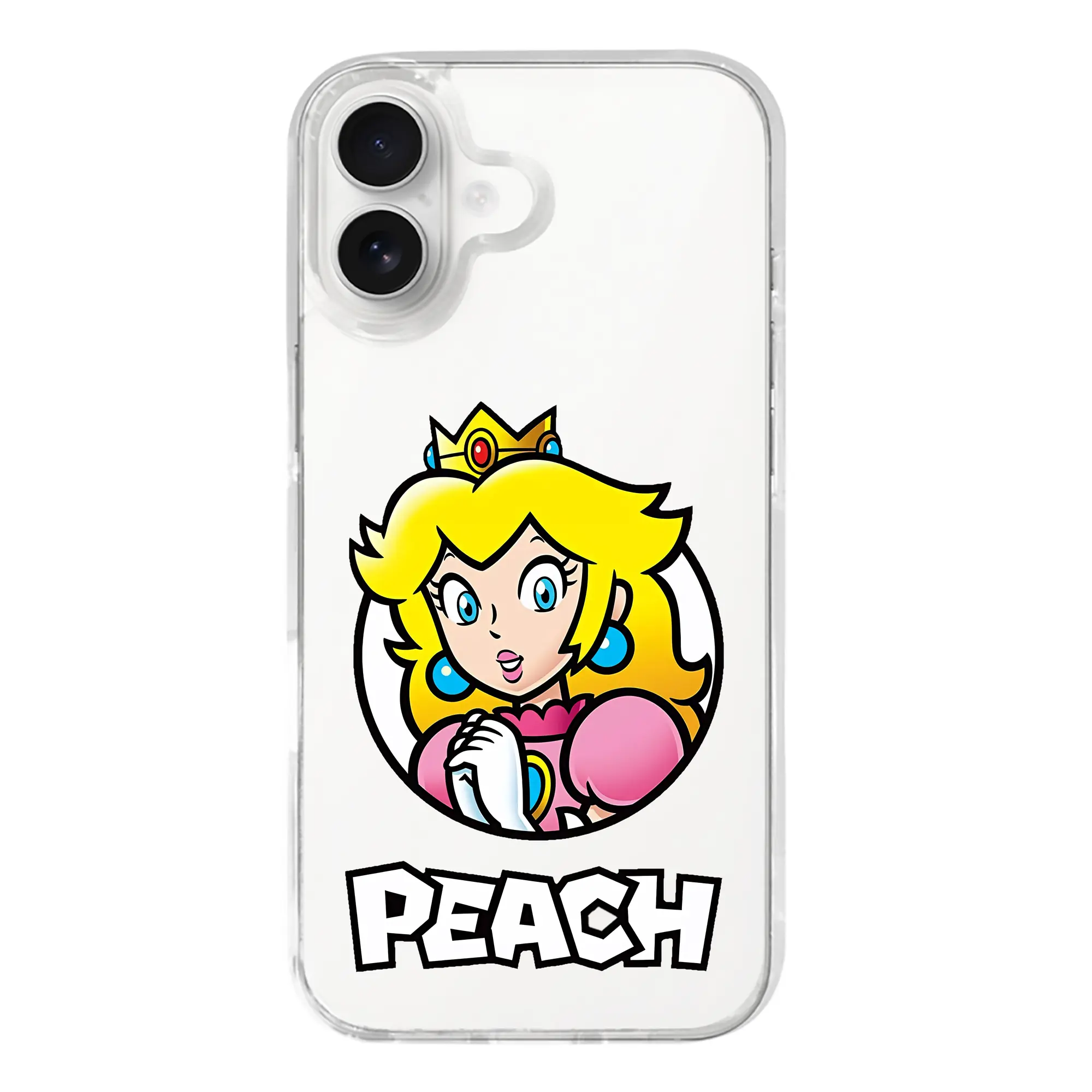 マリオ グッズ ピーチ姫 - iPhone 17シリーズ 透明スマホケース – 薄型・耐衝撃・精密フィット保護カバー